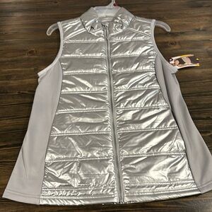 Avia silver Puffer Vest new